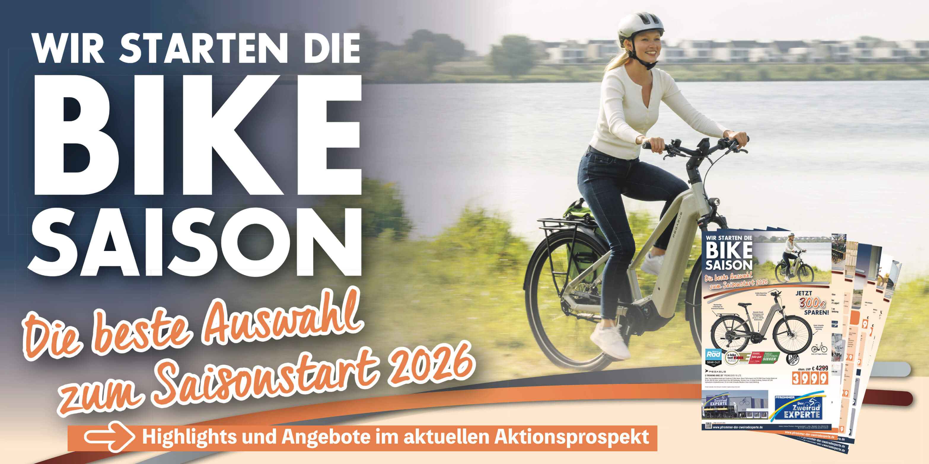 Aktionsprospekt zum Saisonstart bei Pfrommer der Zweirad Experte